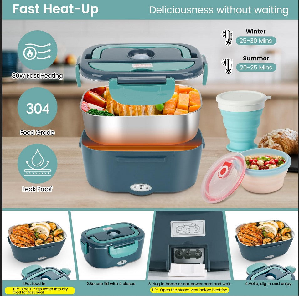 Portable Heated Lunch Box